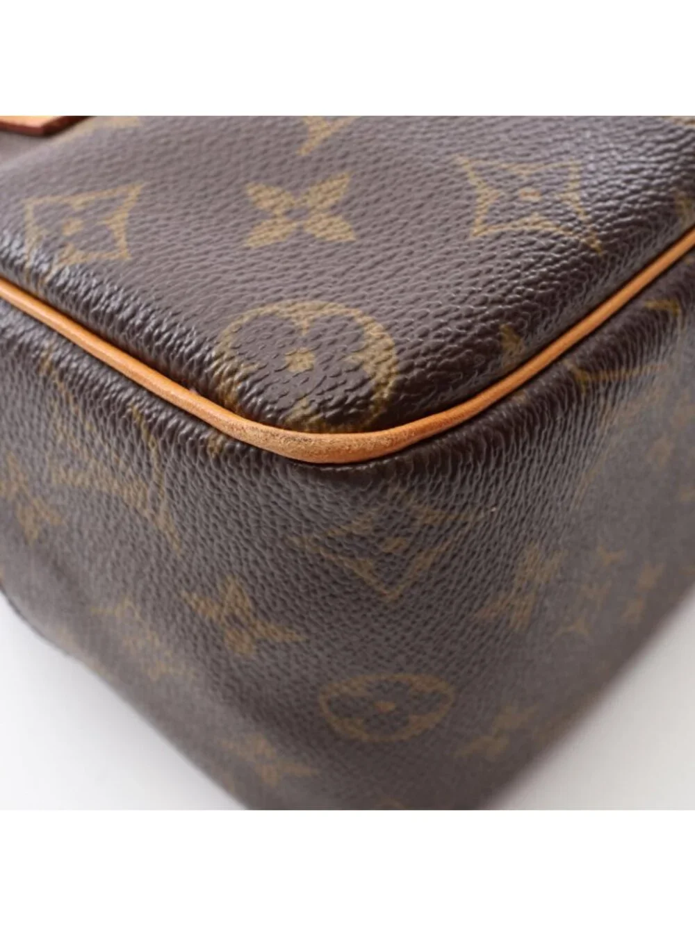 Louis Vuitton Shoulder Bag Cite MM Co Ting Canvas Leather